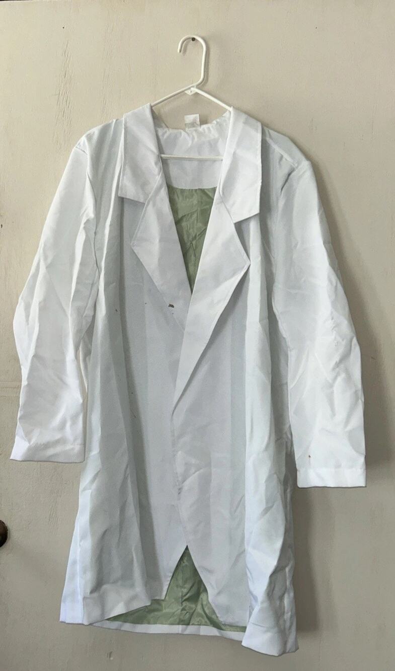 Rick and Morty Rick Sanchez costume Adult LG/XL Halloween Coat Wig Spirit Brand